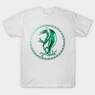 Green Celtic Dragon T-Shirt